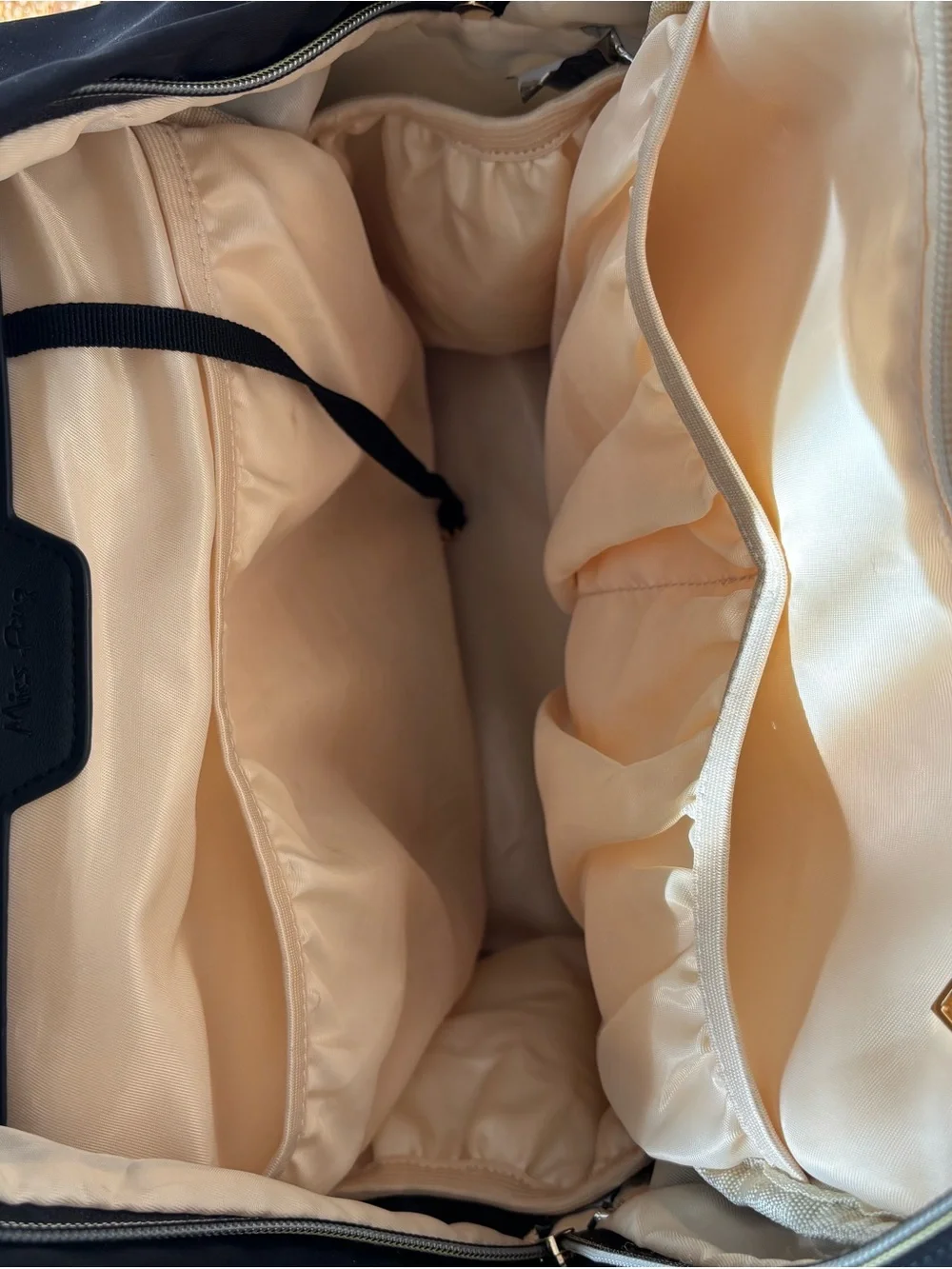 Miss Fong black diaper bag